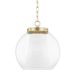 Mitzi Sasha Pendant in Aged Brass