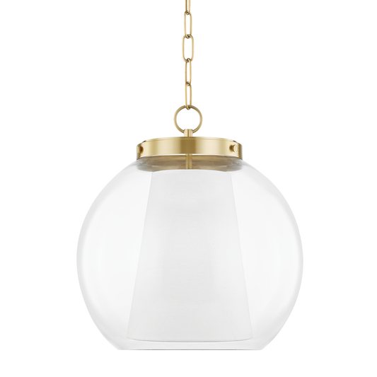 Mitzi Sasha Pendant in Aged Brass