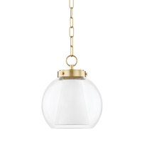 Mitzi Sasha Pendant in Aged Brass