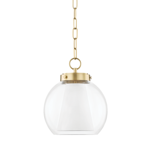 Mitzi Sasha Pendant in Aged Brass