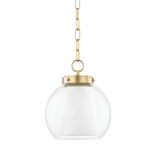 Mitzi Sasha Pendant in Aged Brass