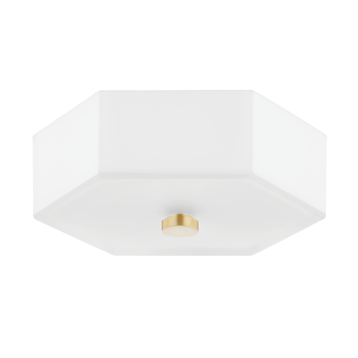 Mitzi Lizzie Flush Mount in Aged Brass/polished Nickel Combo