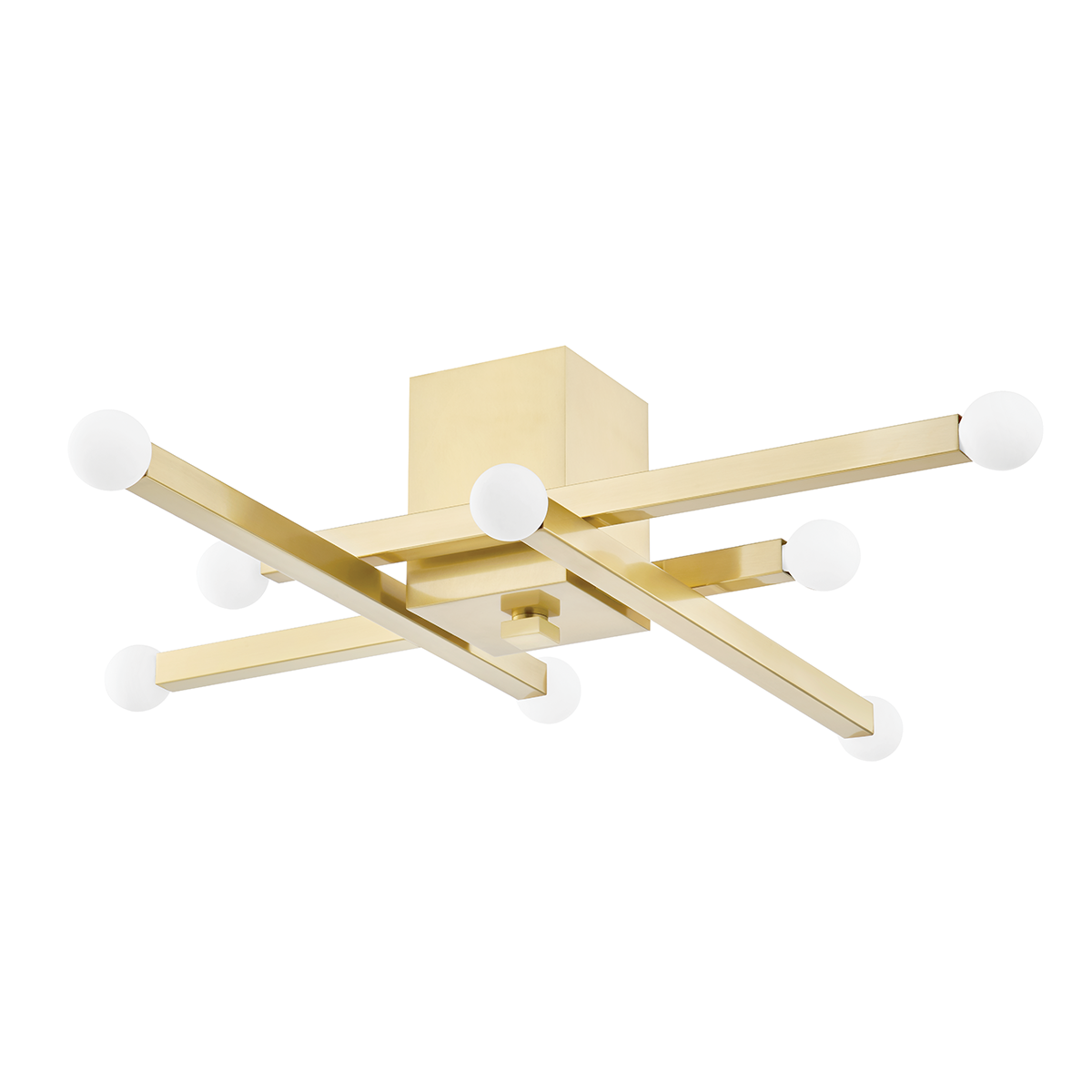 Mitzi Dona Flush Mount in Aged Brass