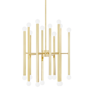Mitzi Dona Chandelier in Aged Brass