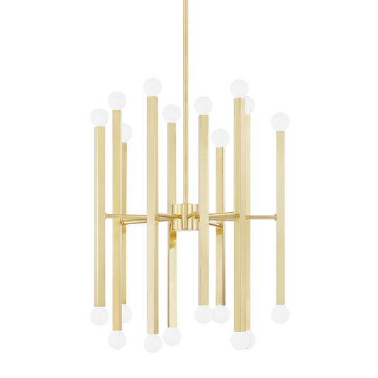 Mitzi Dona Chandelier in Aged Brass