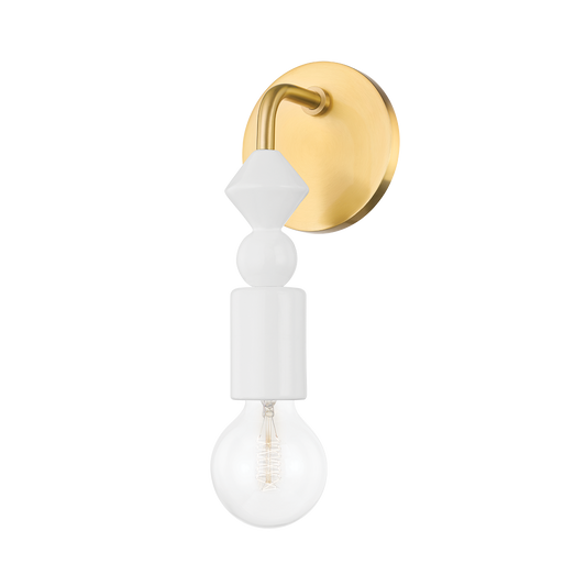 Mitzi Flora Wall Sconce in Aged Brass