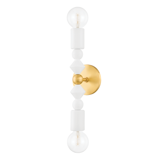 Mitzi Flora Wall Sconce in Aged Brass