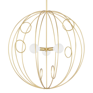 Mitzi Alanis Pendant in Aged Brass