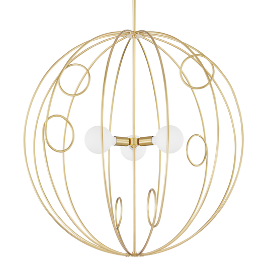 Mitzi Alanis Pendant in Aged Brass