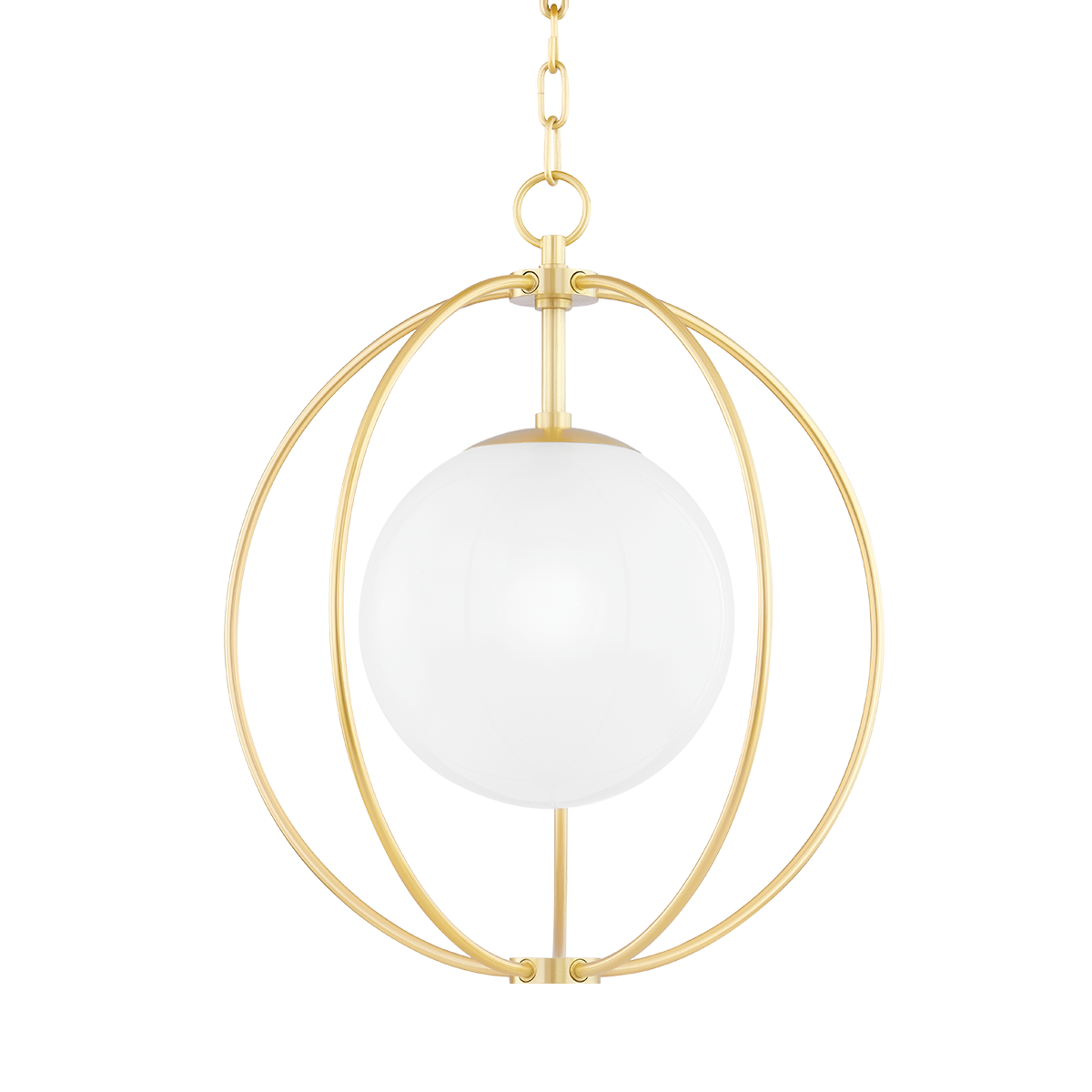 Mitzi Lyla Pendant in Aged Brass
