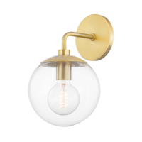Mitzi Meadow Wall Sconce in Aged Brass