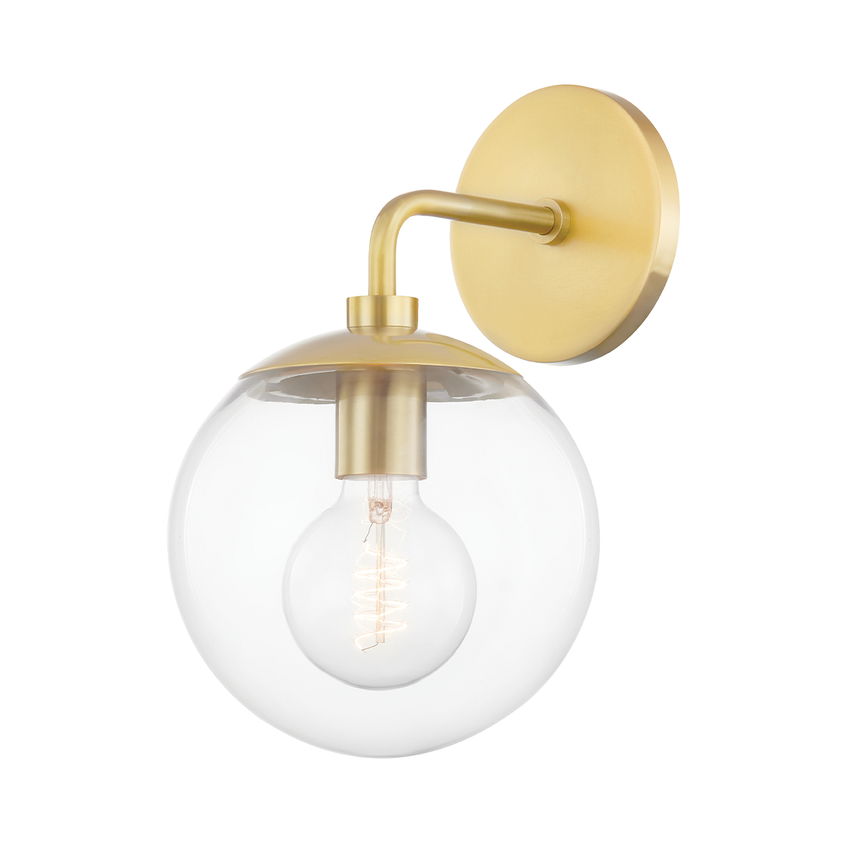 Mitzi Meadow Wall Sconce in Aged Brass