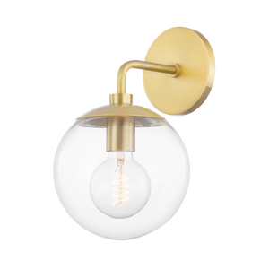 Mitzi Meadow Wall Sconce in Aged Brass