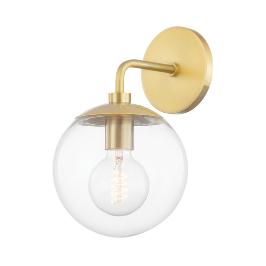 Mitzi Meadow Wall Sconce in Aged Brass
