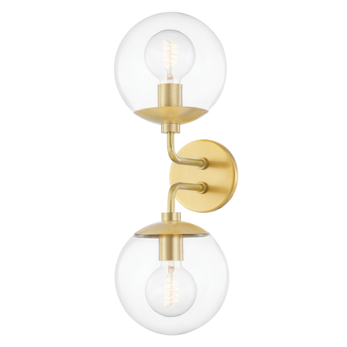 Mitzi Meadow Wall Sconce in Aged Brass