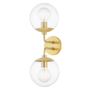 Mitzi Meadow Wall Sconce in Aged Brass