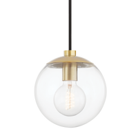 Mitzi Meadow Pendant in Aged Brass
