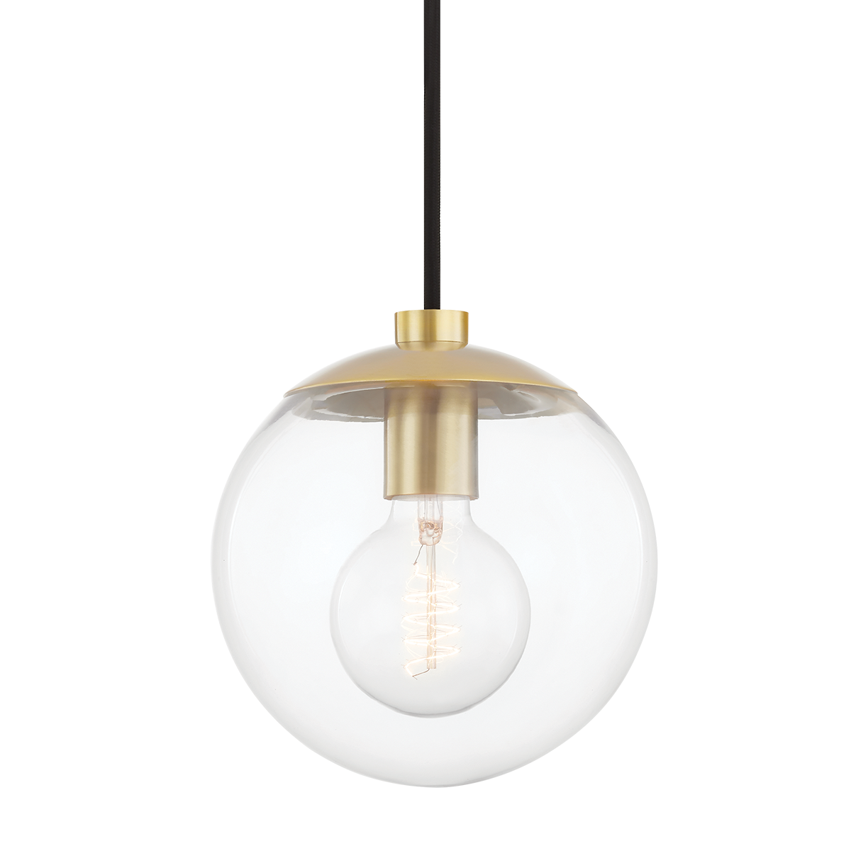 Mitzi Meadow Pendant in Aged Brass