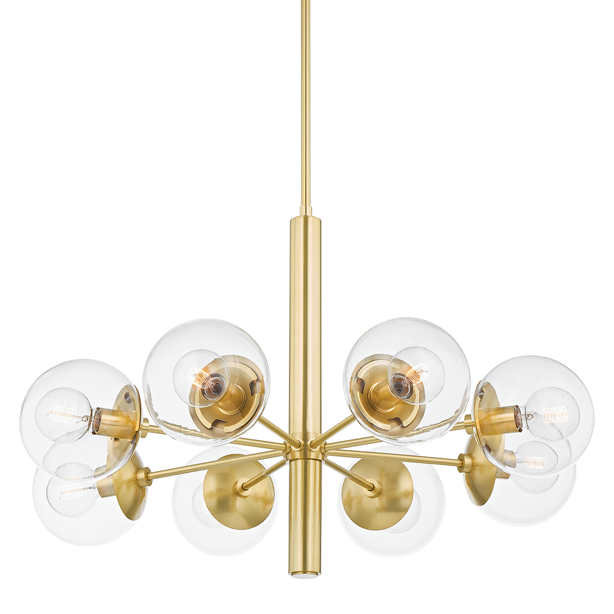 Mitzi Meadow Chandelier in Aged Brass