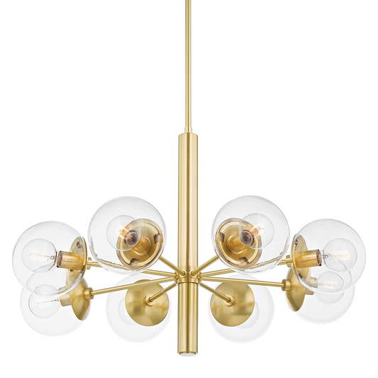 Mitzi Meadow Chandelier in Aged Brass