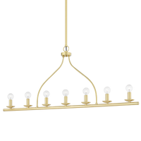 Mitzi Kendra Linear in Aged Brass