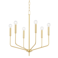 Mitzi Bailey Chandelier in Aged Brass