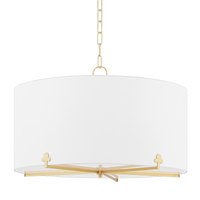 Mitzi Darlene Chandelier in Aged Brass
