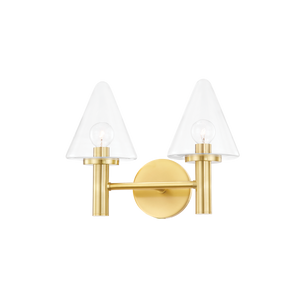 Mitzi Connie Bath and Vanity in Aged Brass