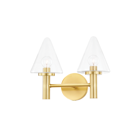 Mitzi Connie Bath and Vanity in Aged Brass