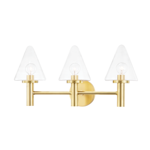 Mitzi Connie Bath and Vanity in Aged Brass