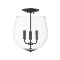 Mitzi Bobbi Semi Flush in Old Bronze