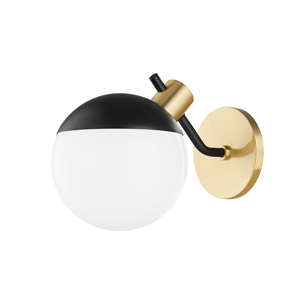Mitzi Miranda Wall Sconce in Aged Brass/soft Black