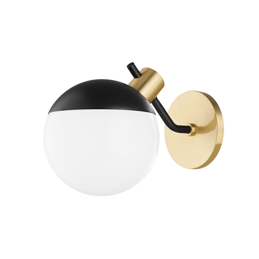 Mitzi Miranda Wall Sconce in Aged Brass/soft Black