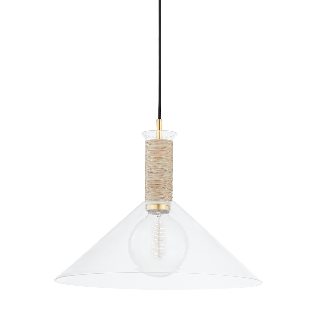 Mitzi Besa Pendant in Aged Brass