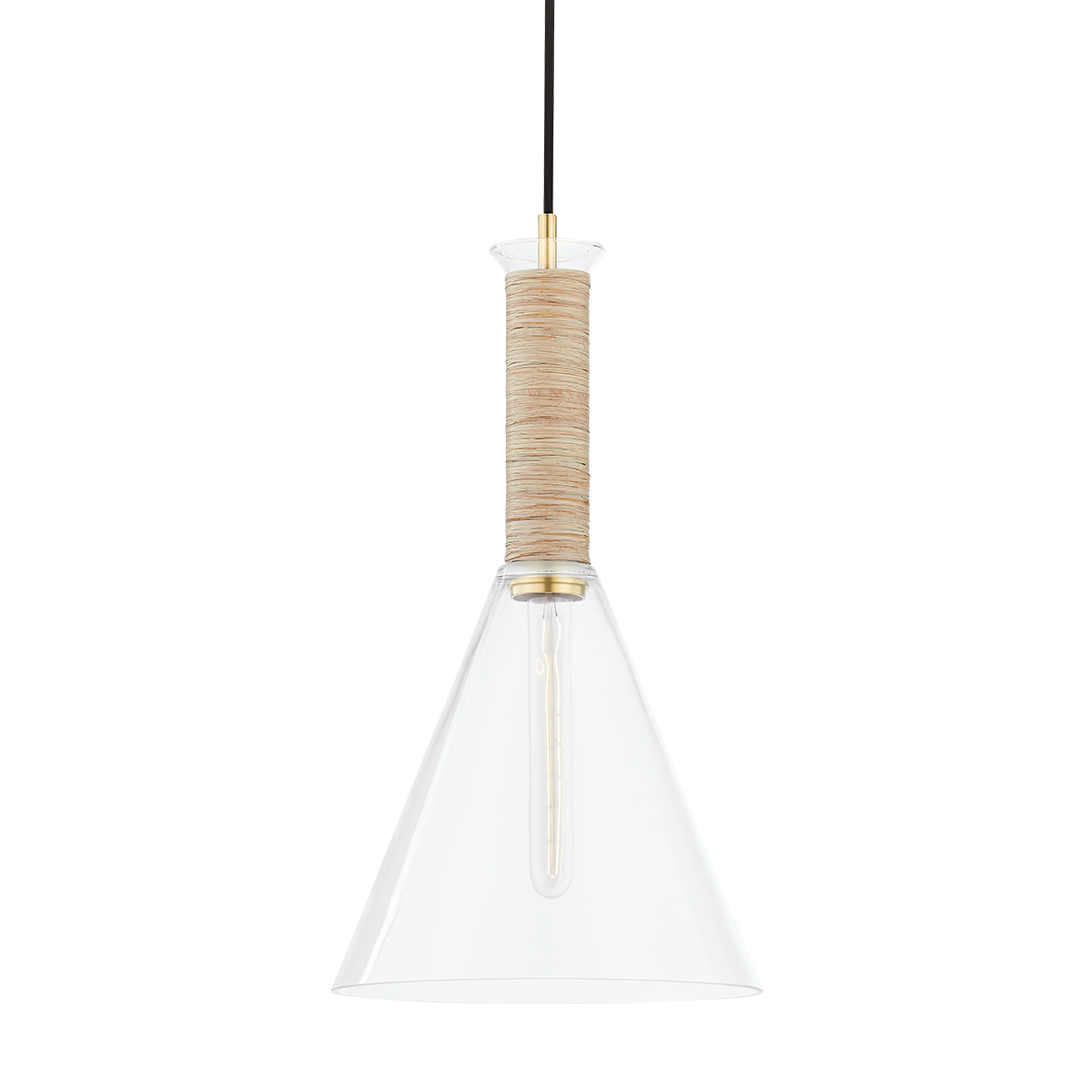 Mitzi Besa Pendant in Aged Brass