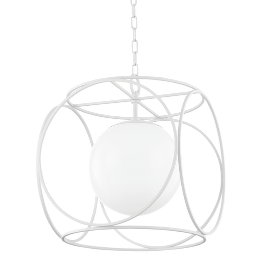 Mitzi Claire Pendant in TEXTURED WHITE
