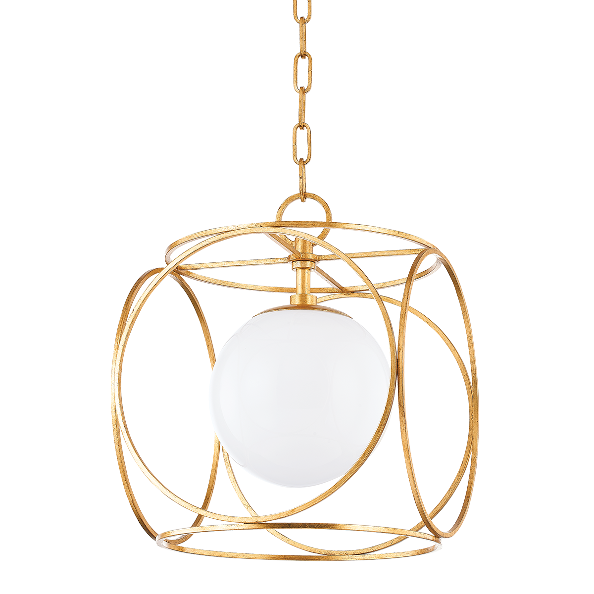 Mitzi Claire Pendant in Vintage Gold Leaf