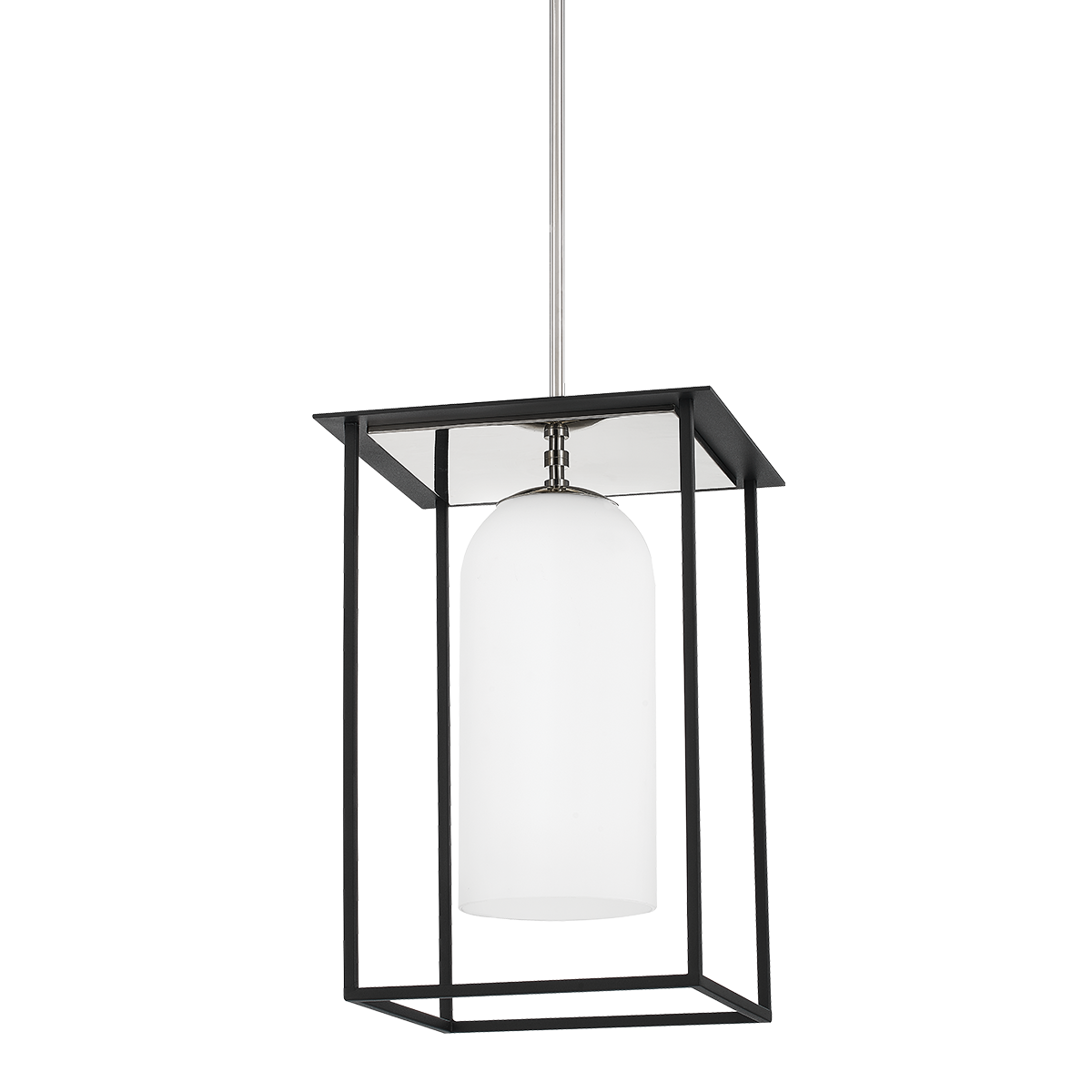 Mitzi Teres Pendant in POLISHED NICKEL/TEXTURED BLACK