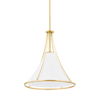 Mitzi Madelyn Pendant in Aged Brass