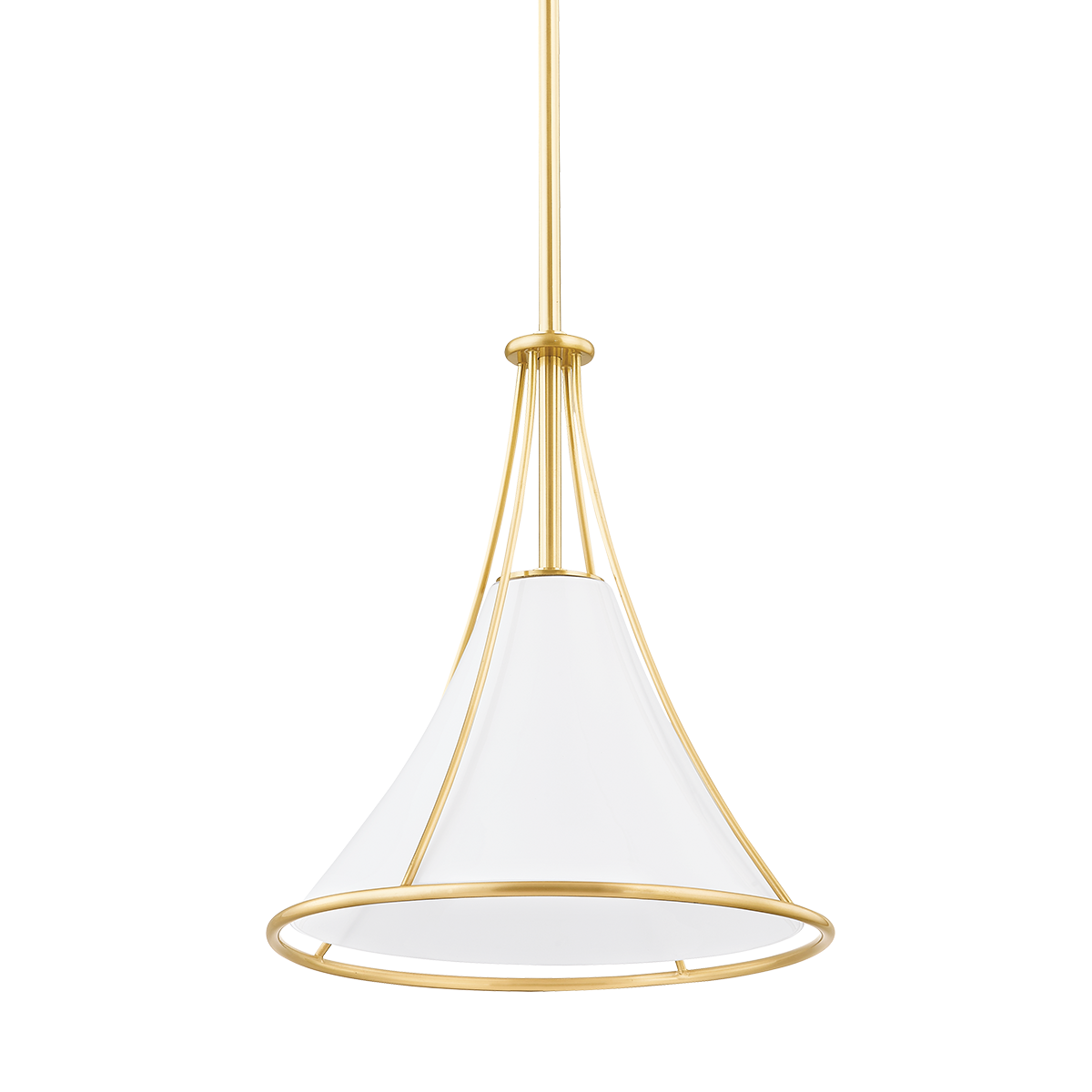 Mitzi Madelyn Pendant in Aged Brass