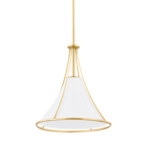 Mitzi Madelyn Pendant in Aged Brass