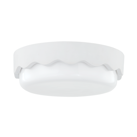 Mitzi Wave Flush Mount in CERAMIC MATTE WHITE