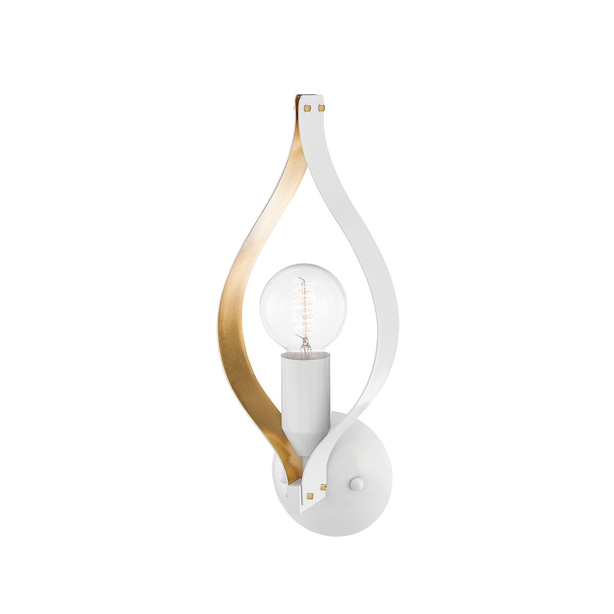 Mitzi Nala Wall Sconce in SOFT WHITE/GOLD LEAF