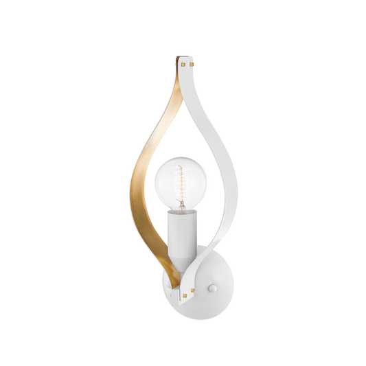 Mitzi Nala Wall Sconce in SOFT WHITE/GOLD LEAF