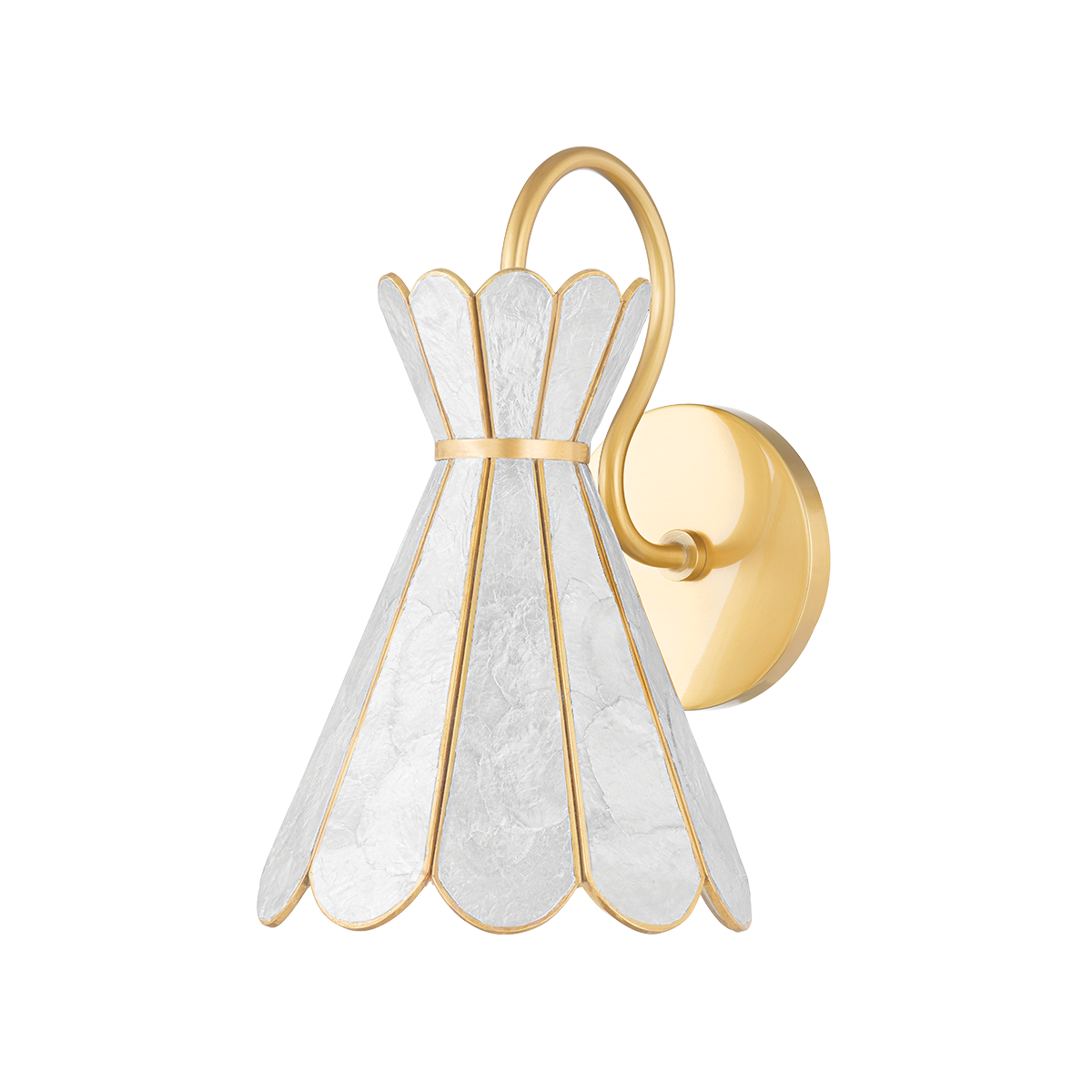 Mitzi Lyra Wall Sconce in Aged Brass