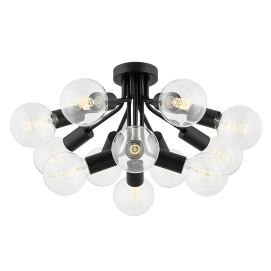 Mitzi DREA Semi Flush in Soft Black