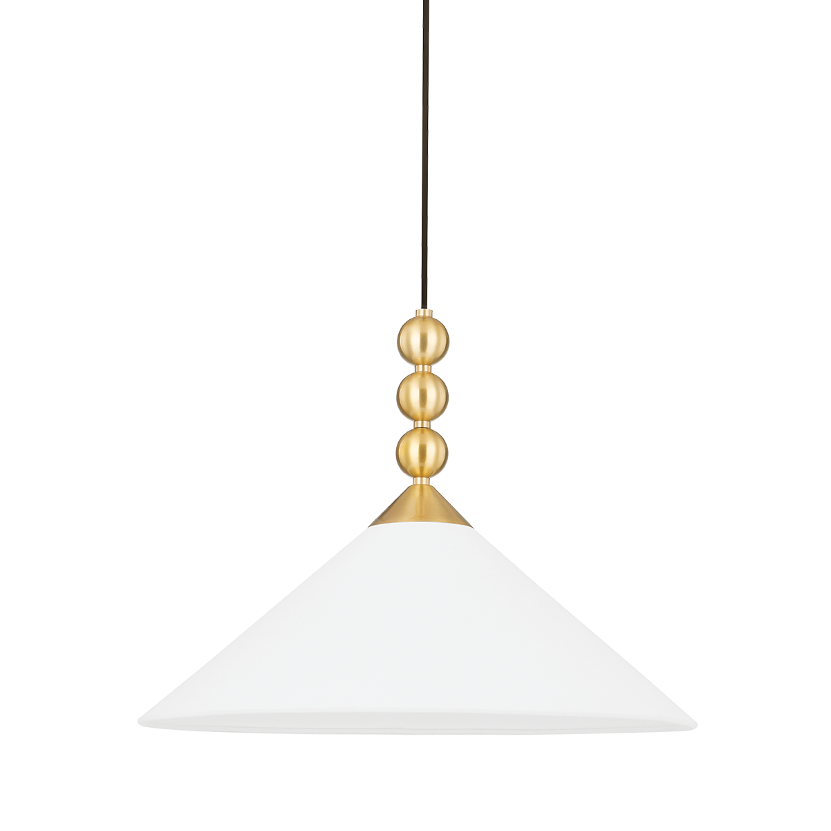 Mitzi Sang Pendant in Aged Brass