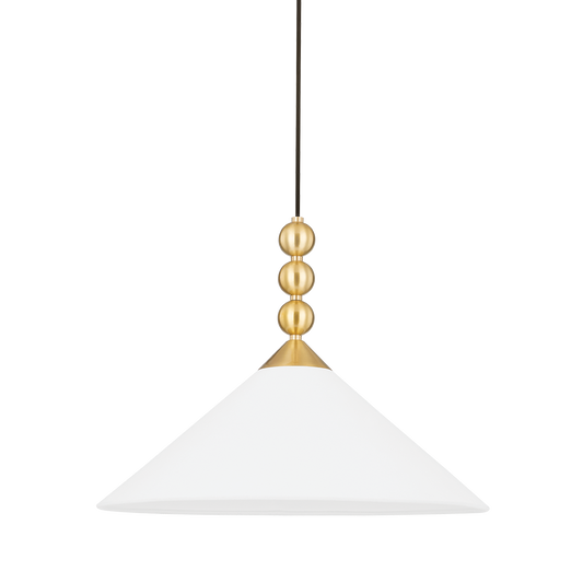 Mitzi Sang Pendant in Aged Brass