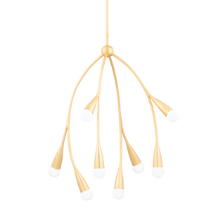 Mitzi Elsa Chandelier in Gold Leaf