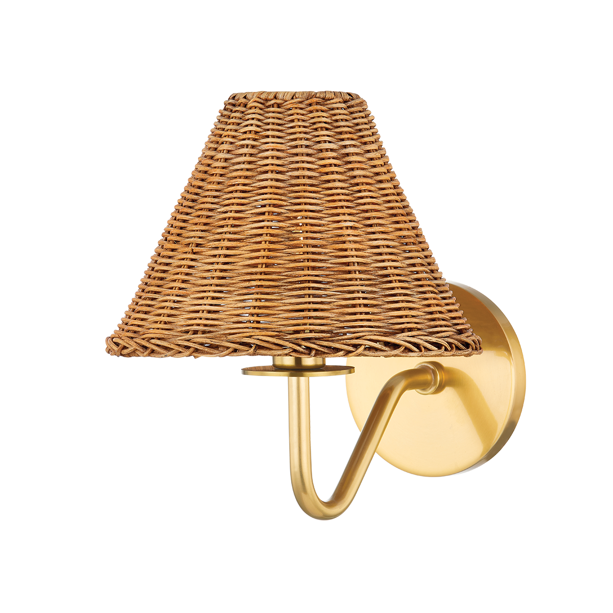Mitzi Issa Wall Sconce in Aged Brass